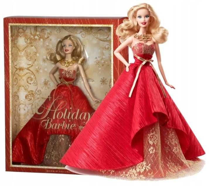 Świąteczna Lalka Barbie 2014 BDH13 Mattel NOWA Rarytas!