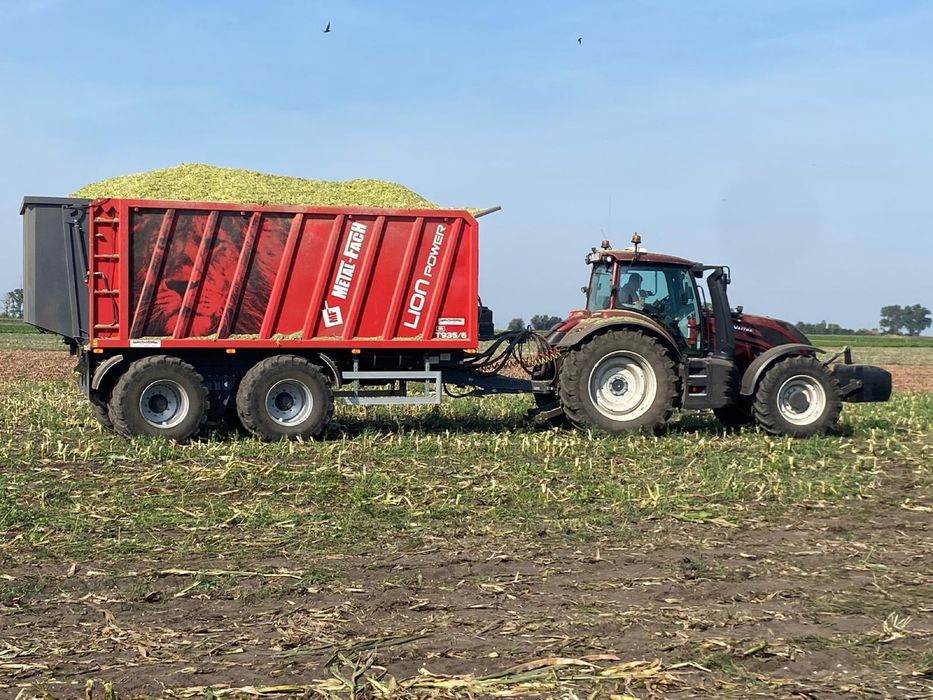 Transport zbóż usługi transportowe wynajem przyczepy z ciągnikiem