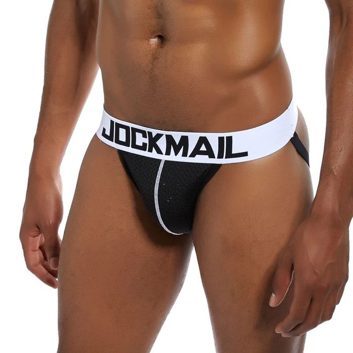 Męskie Otwarte Slipy Jockstrap dla sportowców JOCKMAIL - XXL