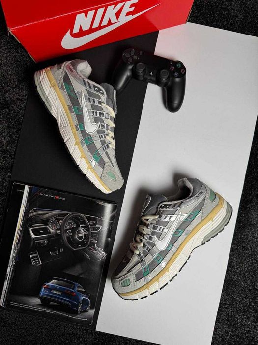 Чоловічі кросівки найк Nike P-6000 Fleece Grey White Mint [41-45]