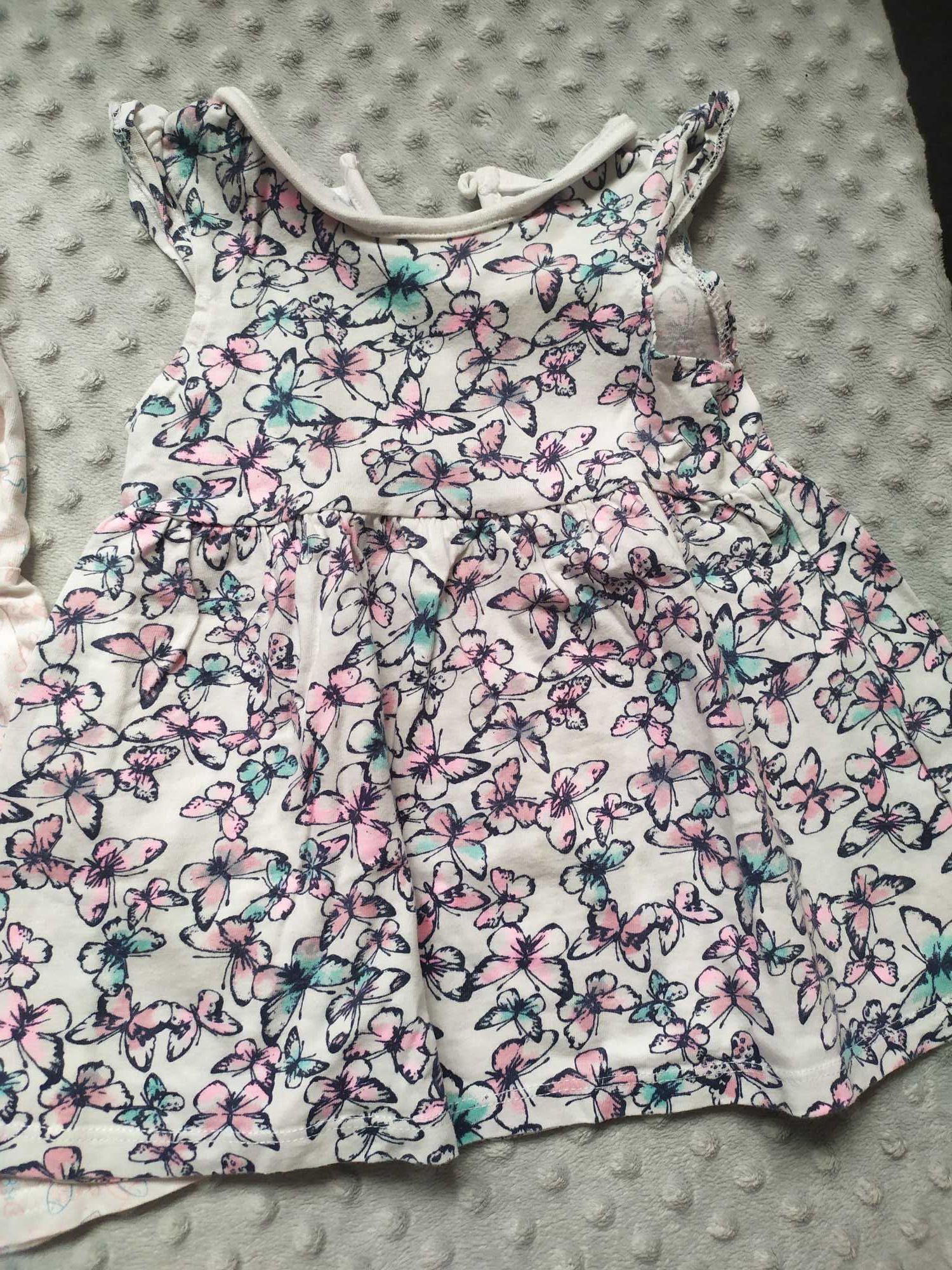 Sukienki letnie dziewczęce niemowlęce H&M pepco 74