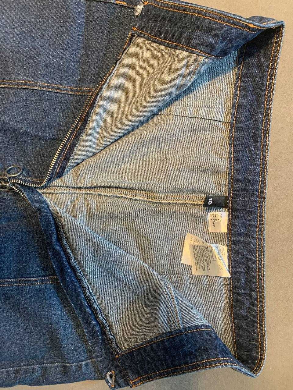 Джинсова юбка H&M , розмір S , EU 36