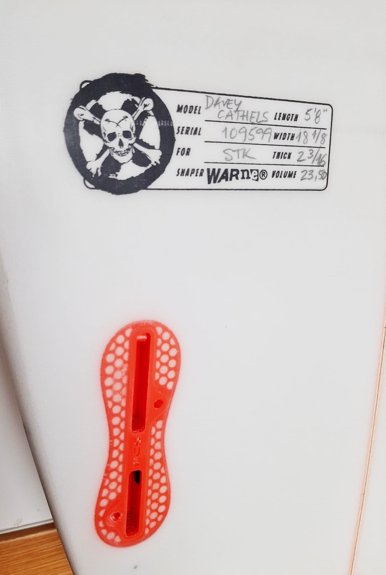 Prancha surf Warner Davey Cathels 5.8