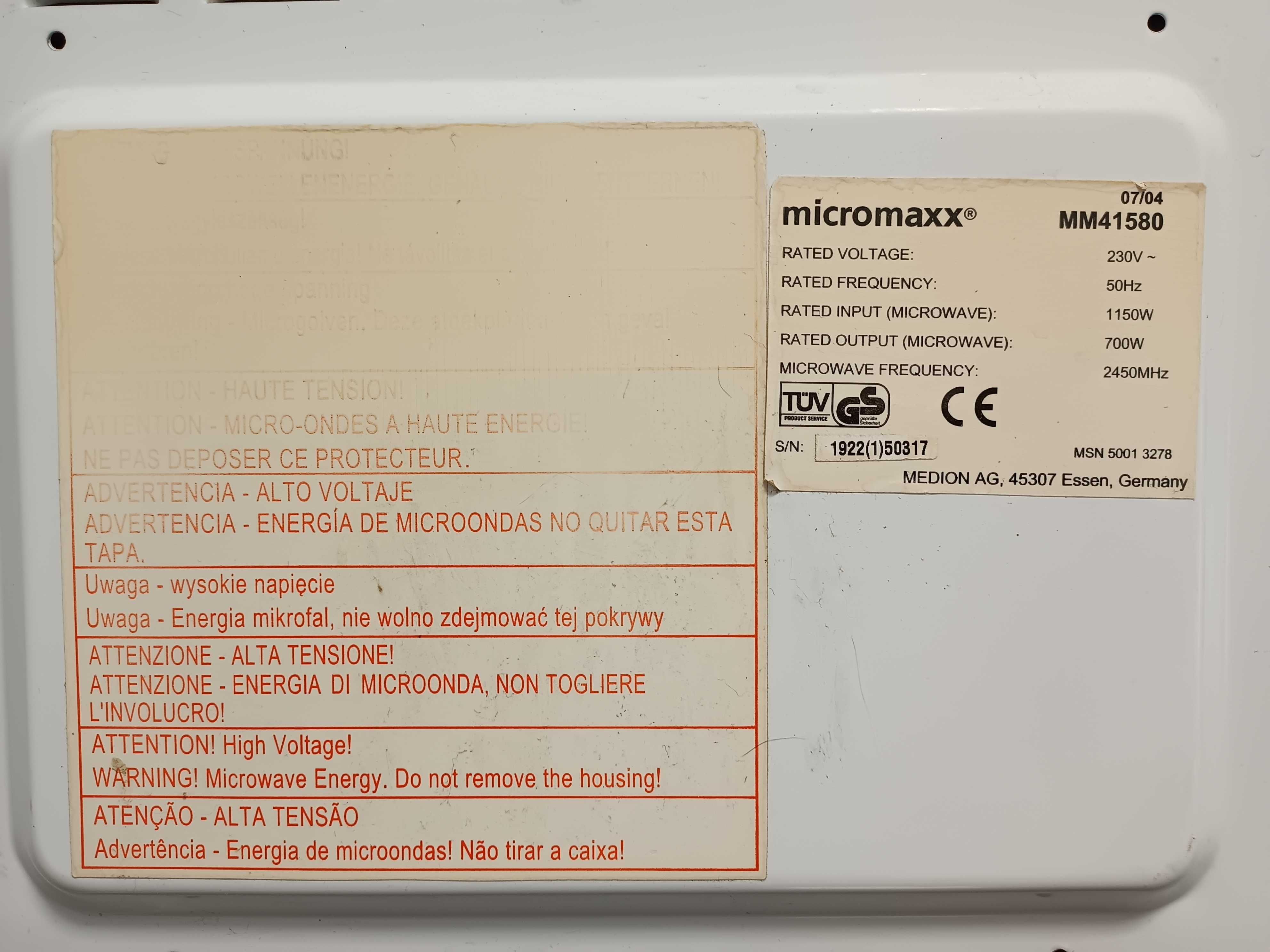 Микроволновая печь Micromaxx MM41580 (Germany)