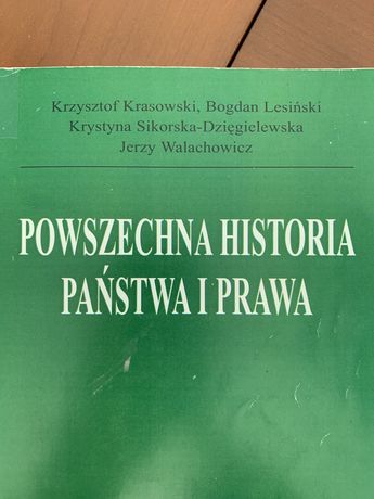 Powszechna historia państwa i prawa - K. Krasowski B.Lesiński i inni