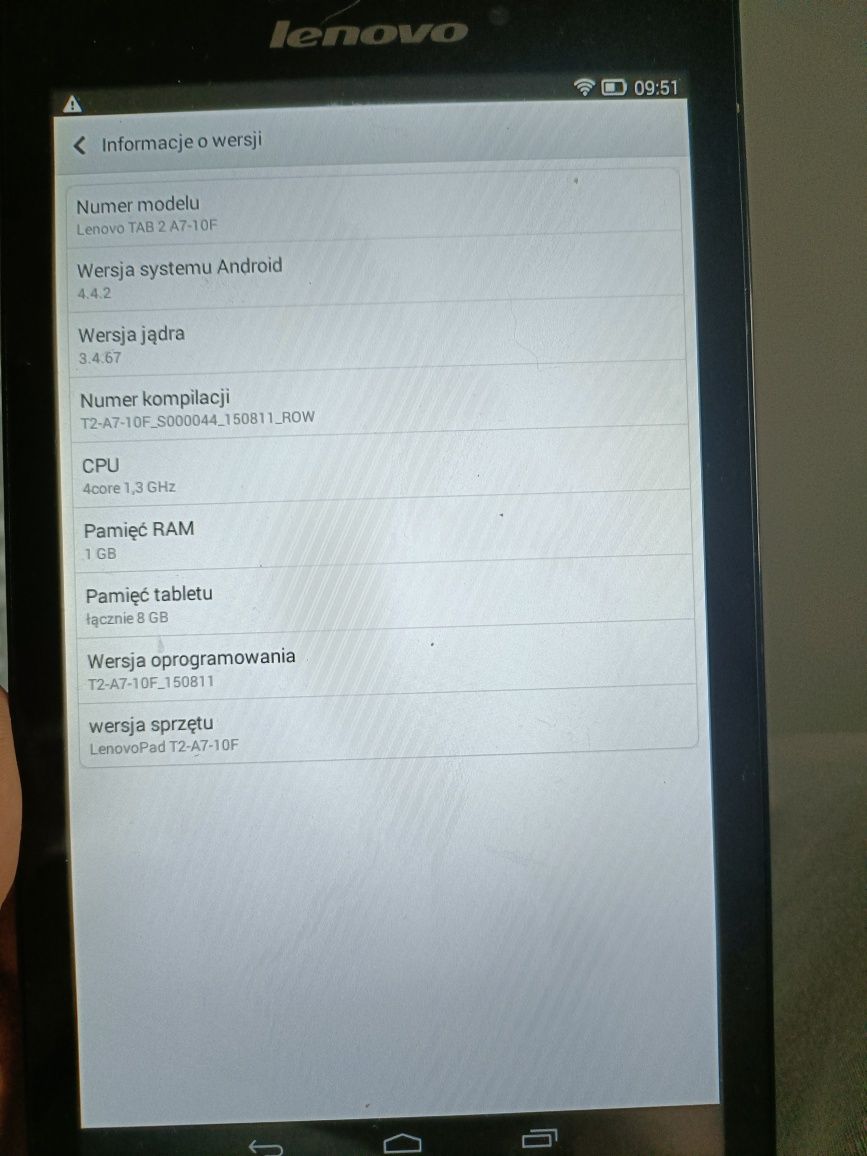 Tablet Lenovo Tab2 A7-10F