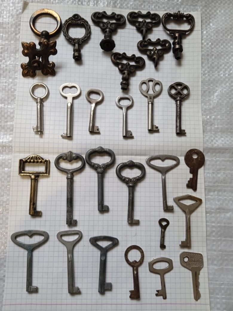 Ключи винтаж к мебели,заводным игрушкам и др