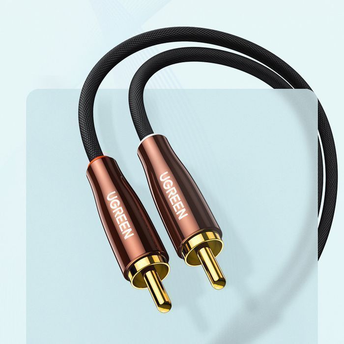 Przewód Audio Ugreen 3,5mm Mini Jack - 2RCA 2M, Miedziany