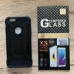 ETUI  ARMOR iPhone 6 czarny + SZKŁO hartowane
