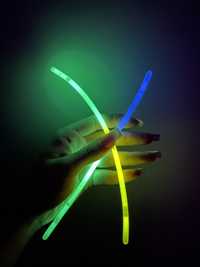 АКЦИЯ! 100шт Светящиеся неоновые стики палочки / браслеты Glow sticks