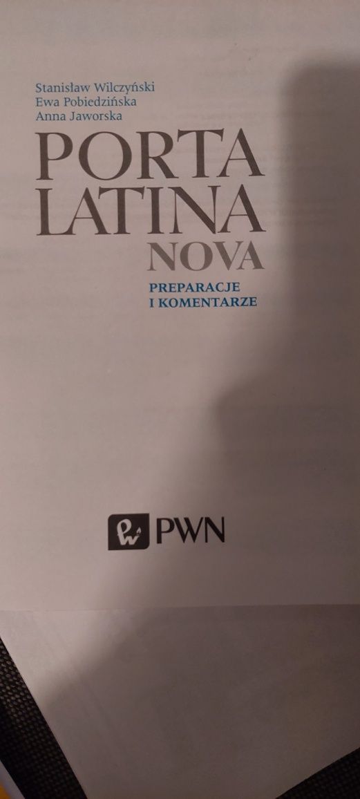 Porta Latina Nova. Preparacje i komentarze. PWN