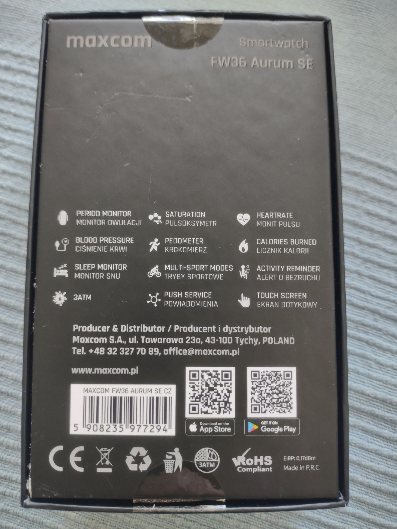 Smartwatch Maxcom FW36 Aurum SE czarny