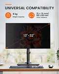 ErGear Podstawa monitora do 13"- 32" / 8KG z hartowanego szkła Konstru