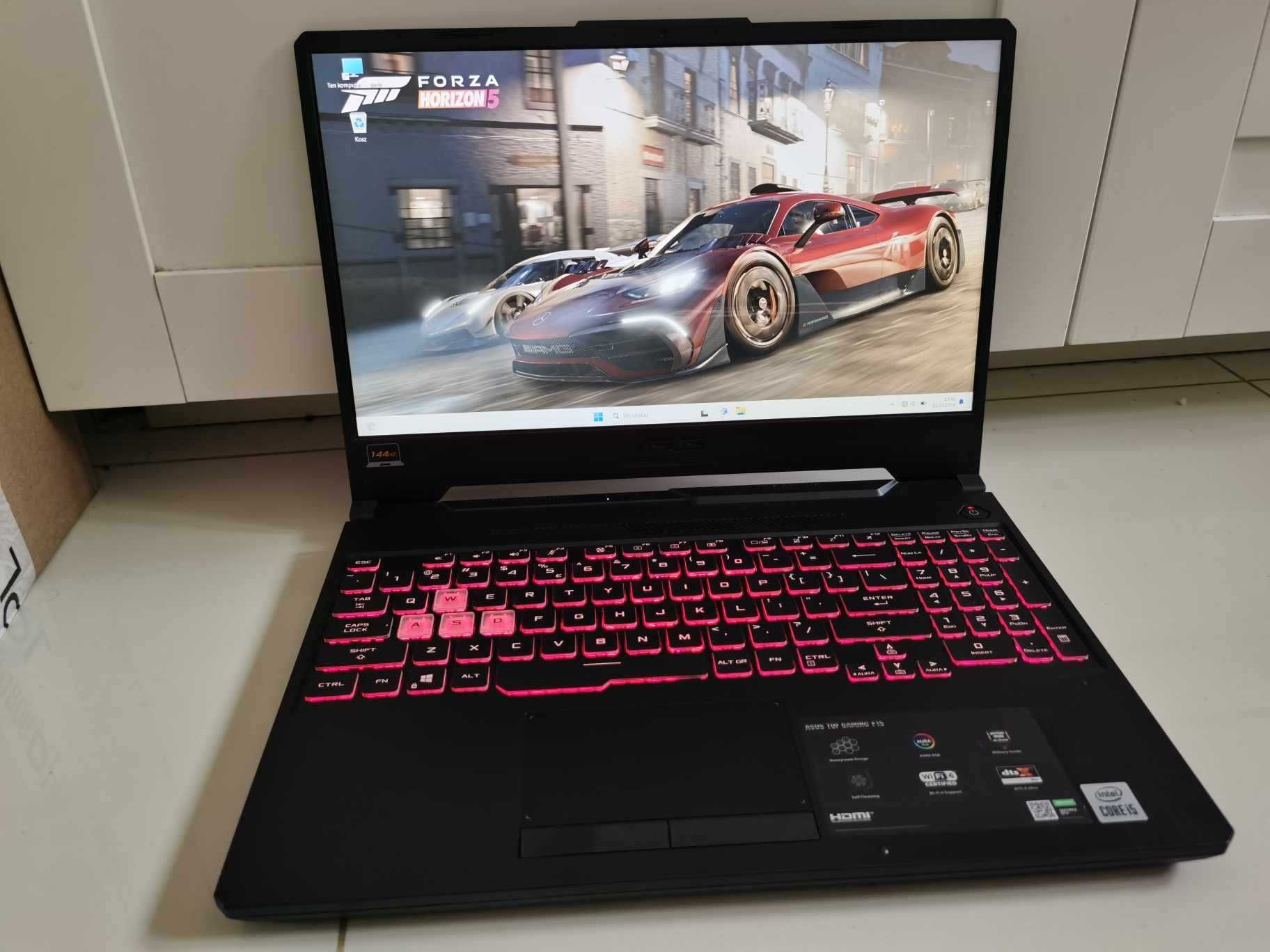 GAMINGOWY Laptop ASUS TUF-15.6"144Hz i5 8x4.50Ghz,16GB,GTX1650Ti/GWAR