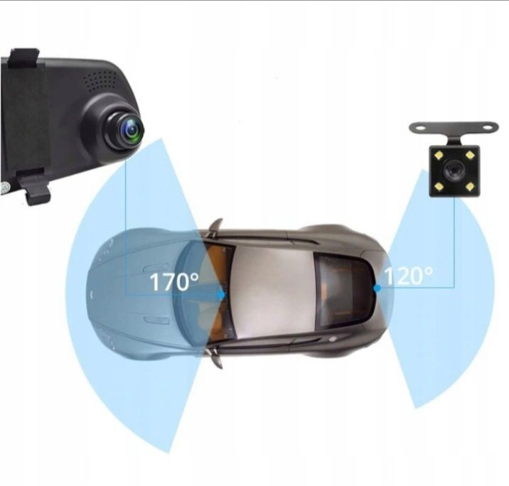 Rejestrator Jazdy kamera  Cofania  Do Samochodu na lusterko