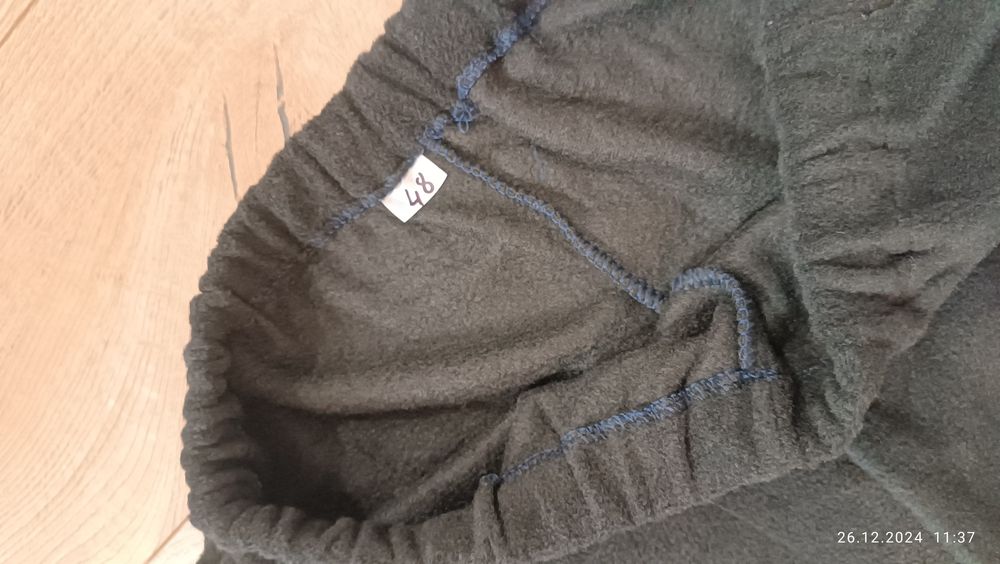 Термобілизна комплект зимова на флісі чорна розмір 48, 52