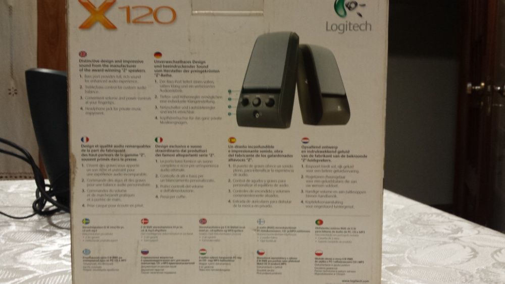 Colunas de som Logitech X120