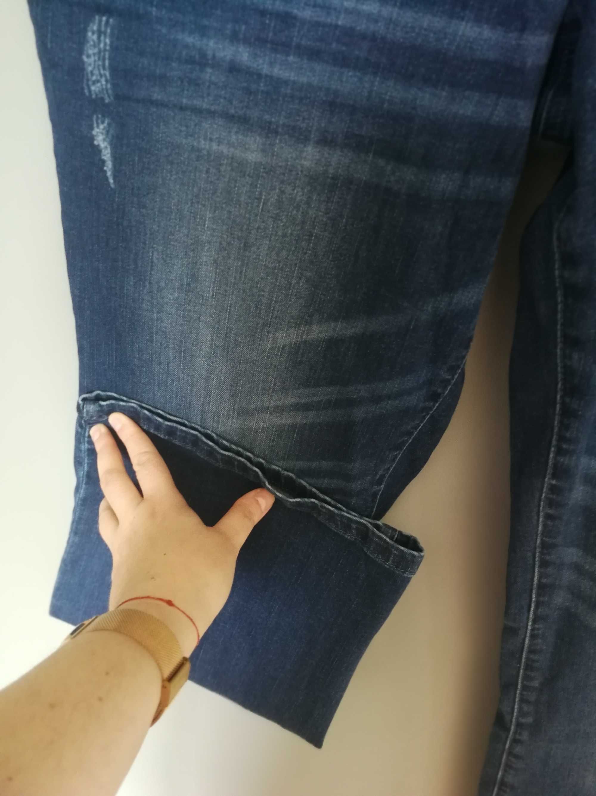 Nowe spodnie jeansowe dzinsy ciaza ciazowe 50 5xl