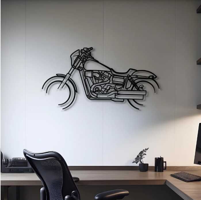 Картина панно Harley Davidson Dyna 56см