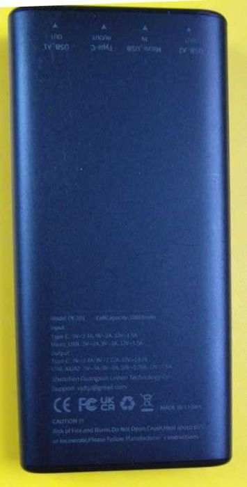 Powerbank DY-201 22,5W 10000mAh szybkie ładowanie PD3.0 QC4.0 USB C