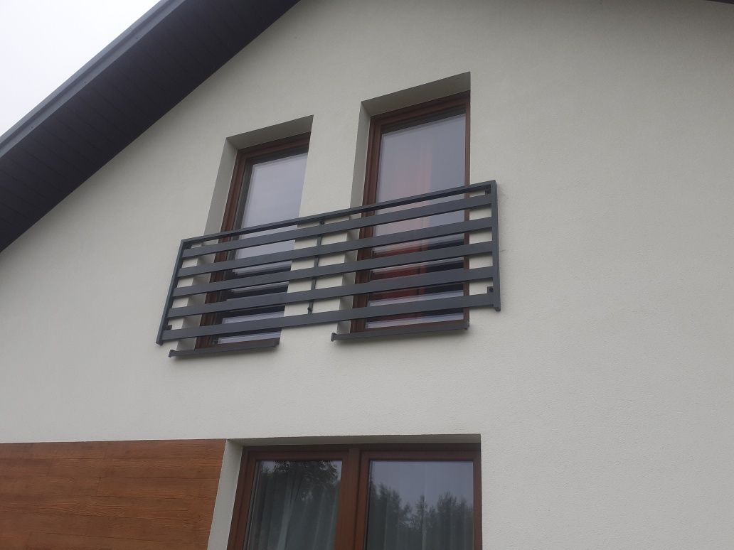 Barierki balustrady taras balkon konstrukcje stalowe