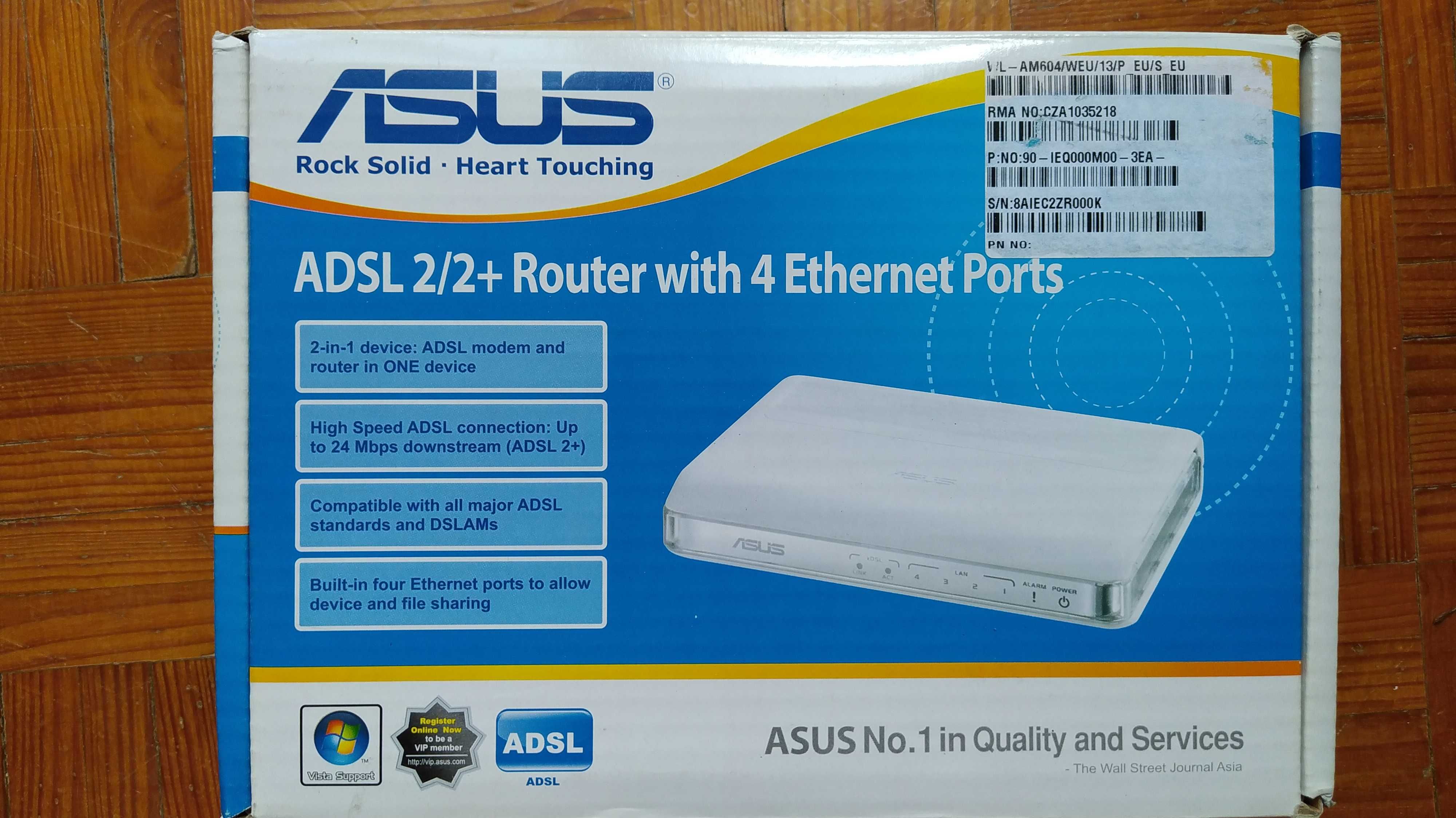 Router ADSL2/2+ Asus WL-AM604