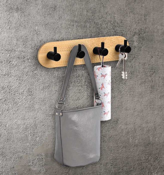 Wieszak loftowy ścienny KENDAR poczwórny