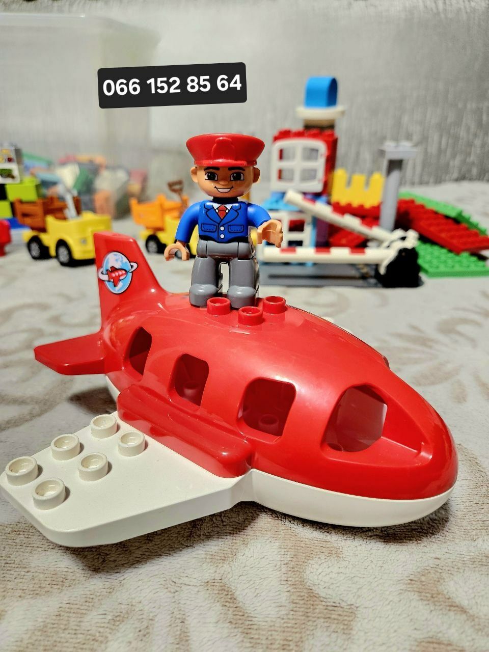 Lego Duplo оригінал Літак Аеропорт пілот