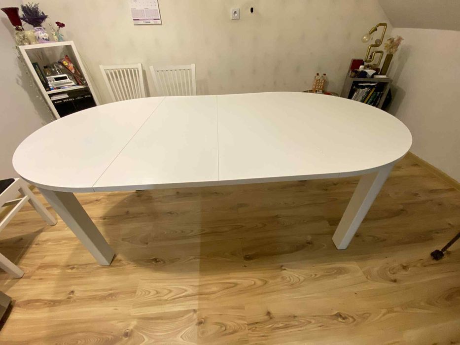 Stół kuchenny bialy rozkladany