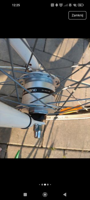 Rowerek 20 cali Nexus Shimano biały róż