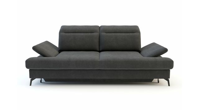 Sofa rozkładana 3-osobowa FIJI grafitowa Agata Meble