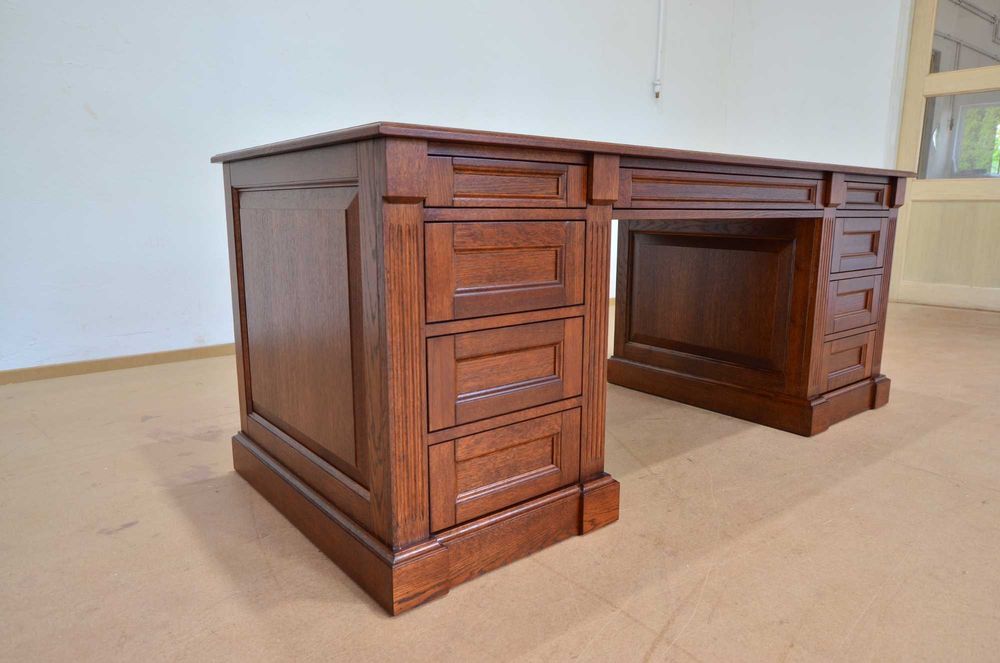 Biurko Amsterdam z blatem prostokątnym