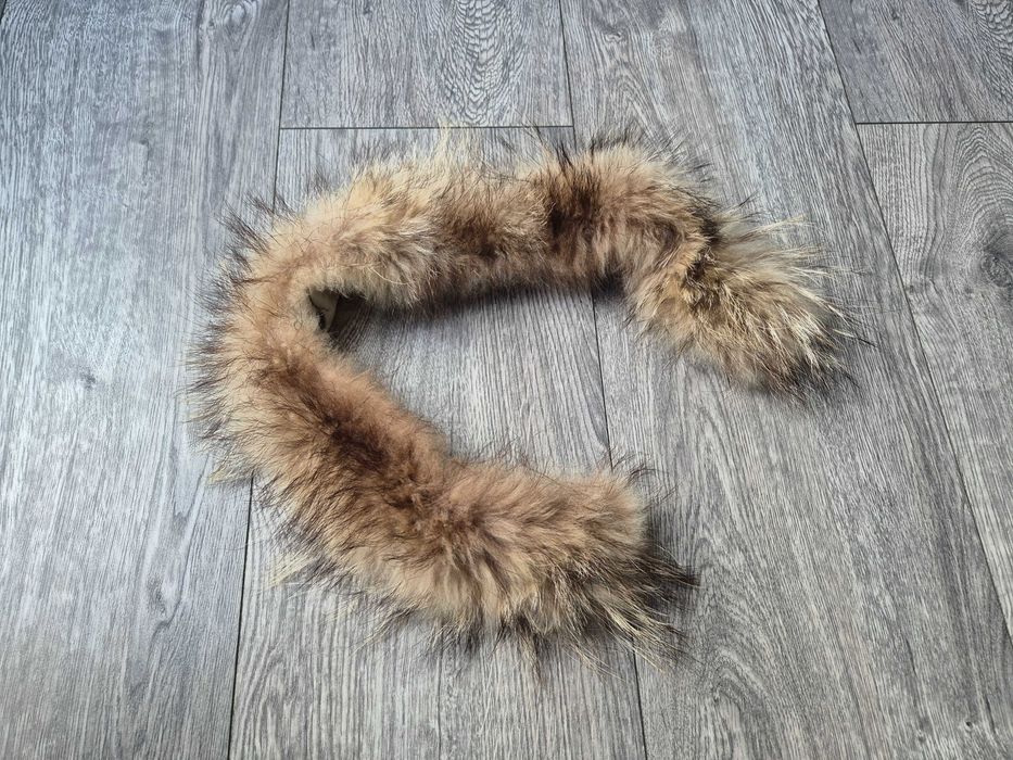 Jenot naturalny dopinka do kaptura futerko obszycie zatrzaski