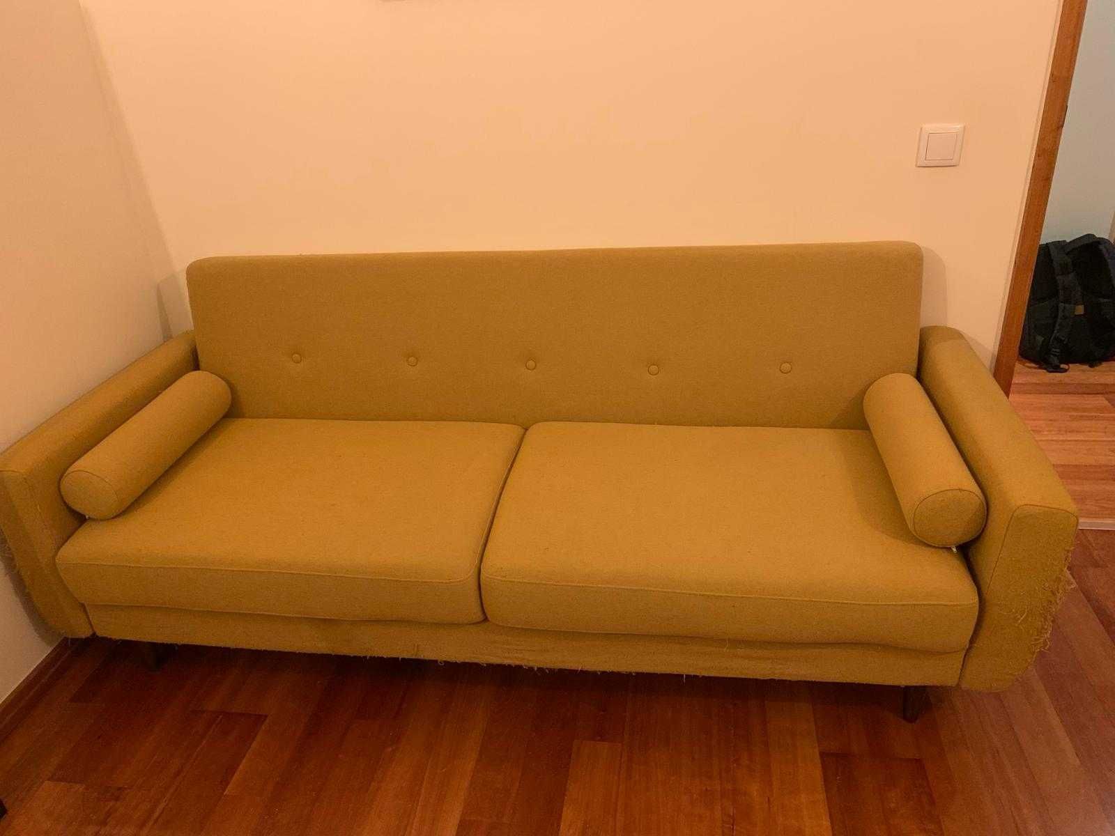 Sofa Cama Amarelo Torrado