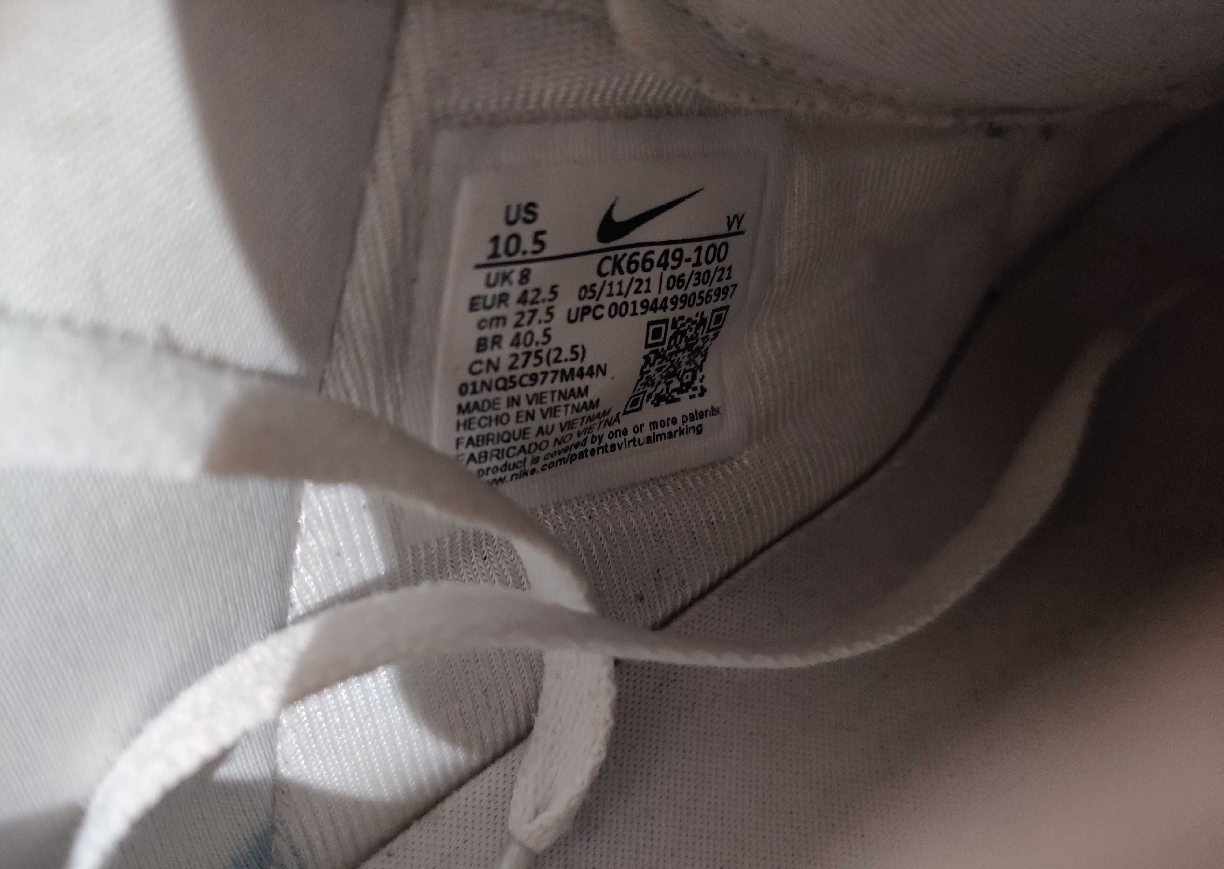 Nike Air Force AF1 białe high buty oryginalne męskie 42,5 27,5cm