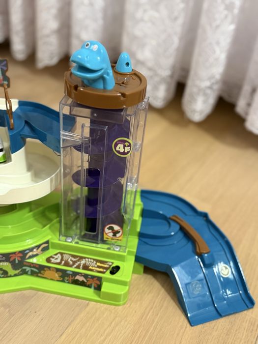 Дитячий Гараж Паркінг для машинок 3 рівні з ліфтом Parking Dinosaur