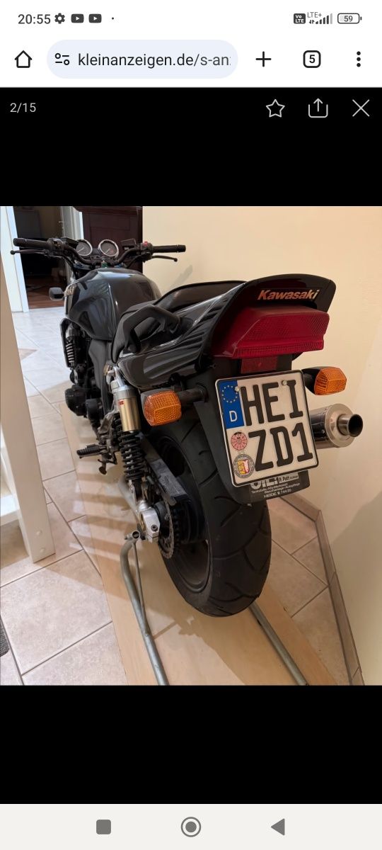 Kawasaki ZRX 1100 niski oryginalny przebieg  XJR GSX CB