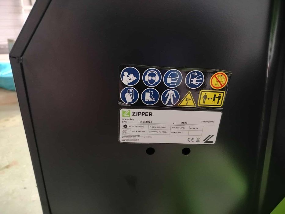 Piła wychyłowa, przecinarka do drewna Zipper ZI-WP700TN