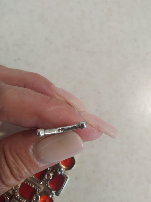 Браслет серебряный гранатовые камни