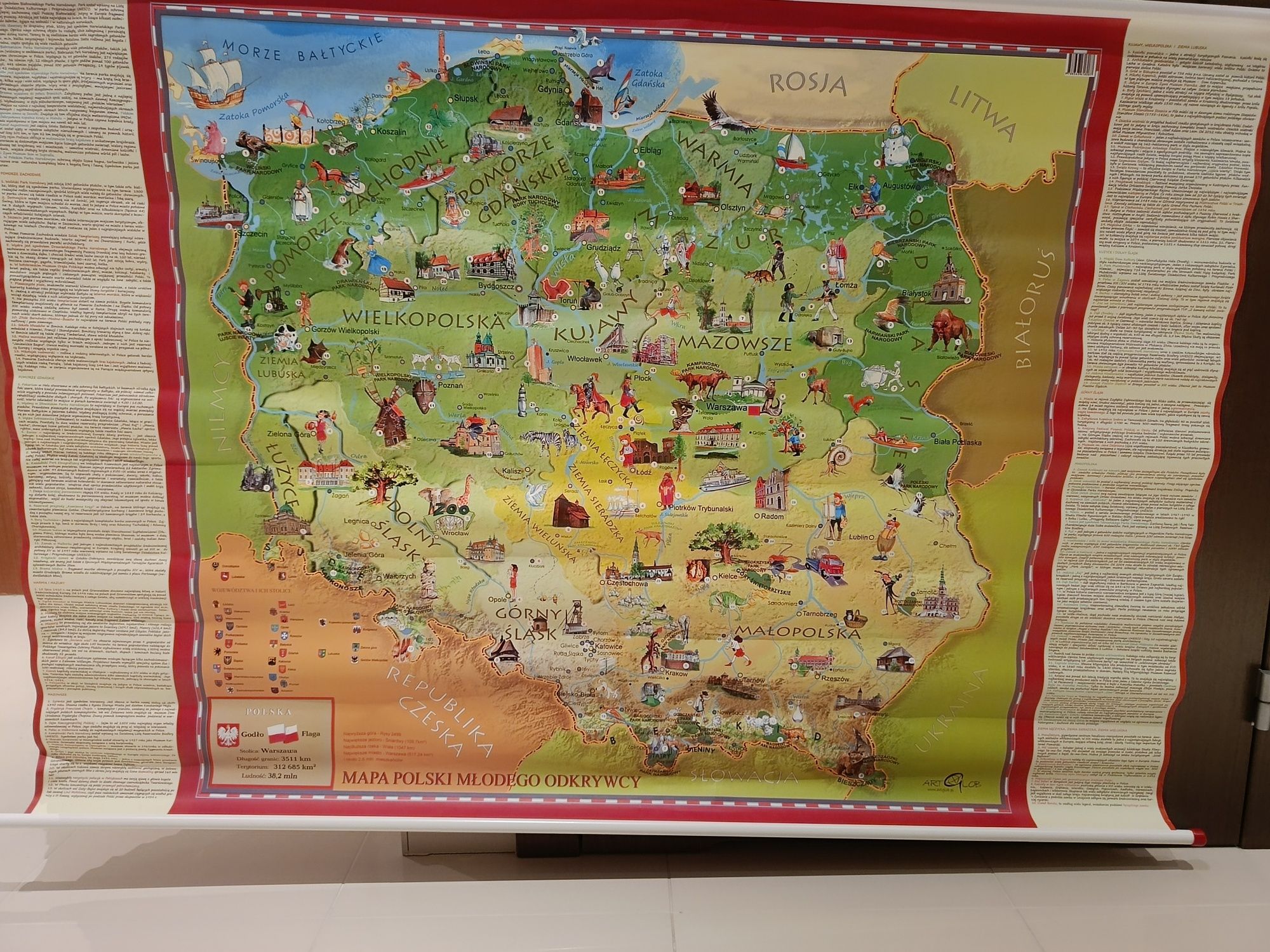 Mapa Polski - Mapa Młodego Odkrywcy