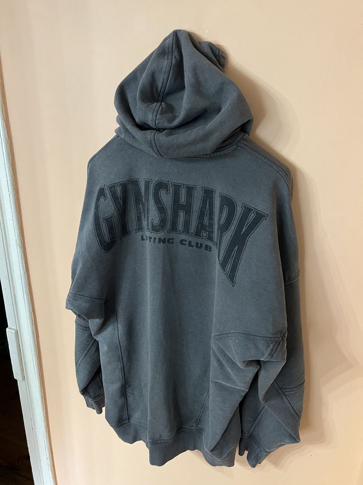 GYMSHARK худі як НОВЕ з ВЕЛИКИМ ЛОГОТИПОМ Оригінал оверсайз golds