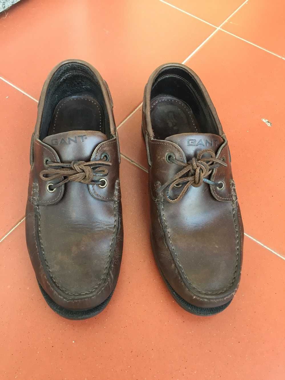 GANT -- Sapatos vela Castanho Escuro -- Nr. 43