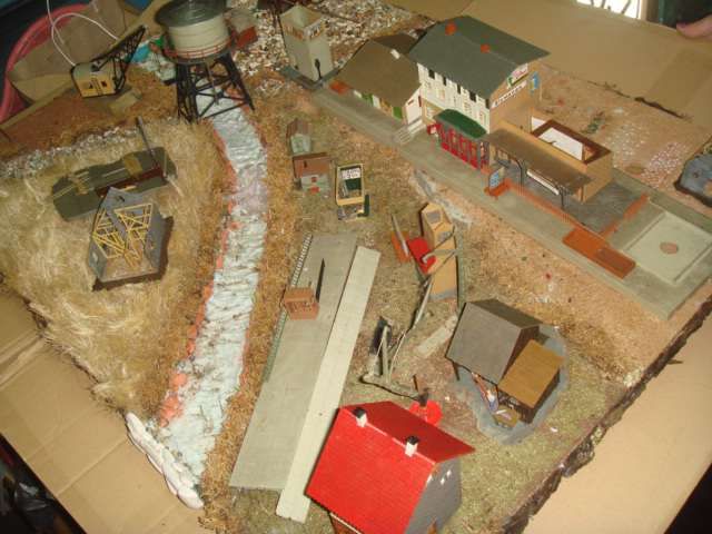 Cidade miniatura pista-comboios antigo original Faller Germany