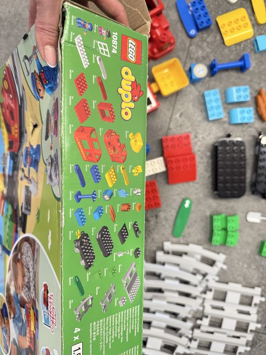 Конструктор LEGO DUPLO Паровоз, Залізничний міст, 10874, 10872, 10426