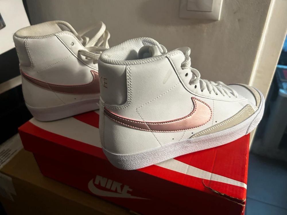 Buty sneakersy trampki Nike Blazer MID ‘77 skórzane za kostkę