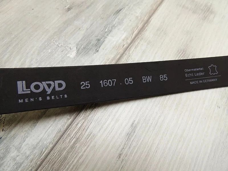 Lloyd Belts Pasek Skórzany Leather Germany Nowy Model elegancki