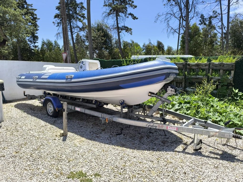 Barco Semi-rigido CARIBE 6 1 0 , 2007 Johnson BJ 90cv hypalon
