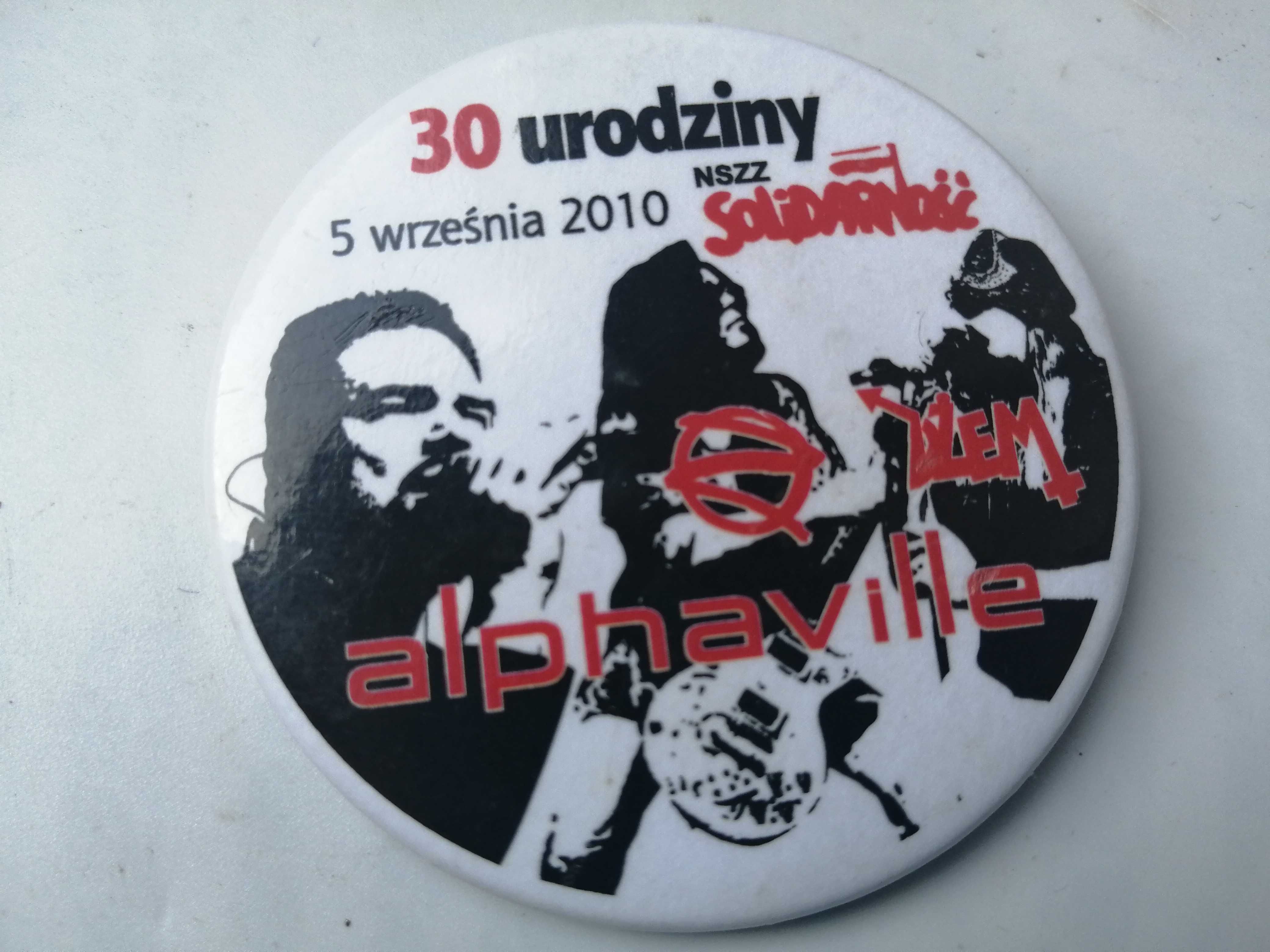 Dżem odznaka Solidarność NSZZ 2010 koncert 30-lecie