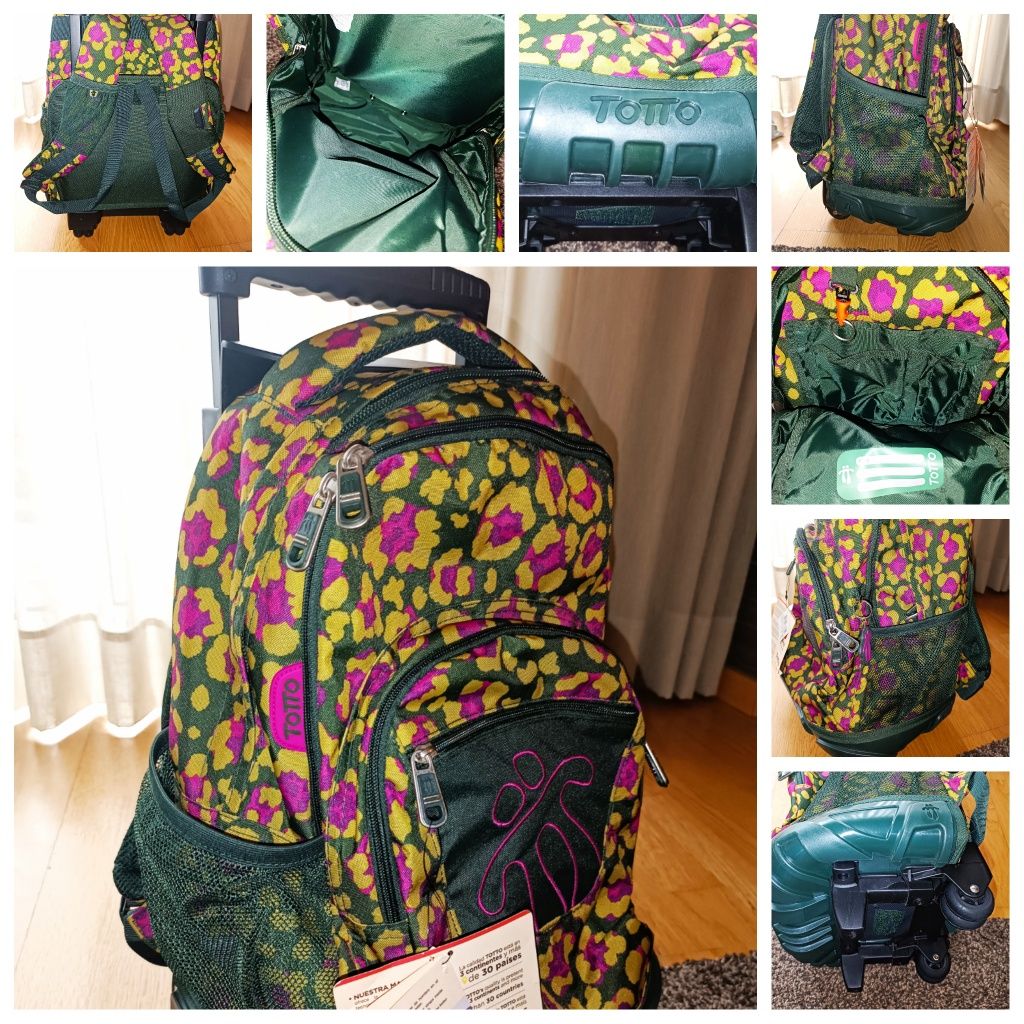 Mochila escolar Trolley NOVO da Totto com etiqueta