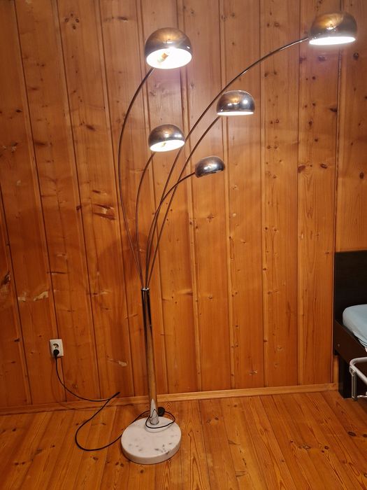 Lampa podłogowa FLINDERS Regulowana Metal Srebrny
